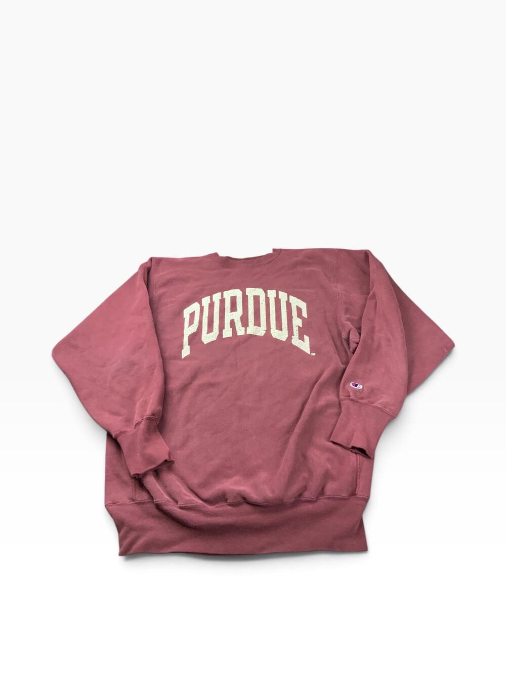Vintage 90s Champion Reverse Weave Purdue Sweatshirt XXL USA College Distressed